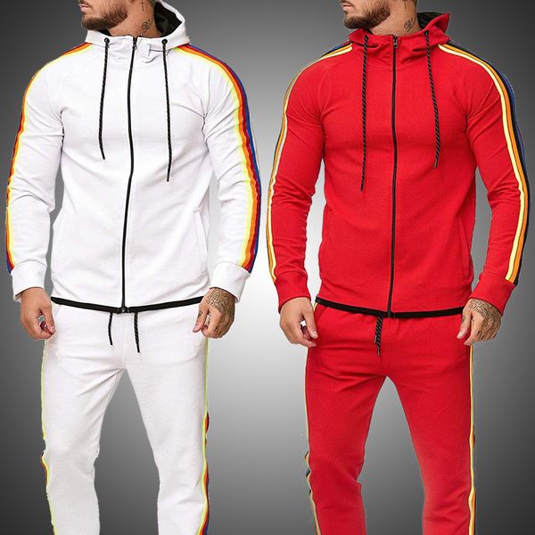 mens fashion tracksuit 2pc set brand clothing men hooded sweatshirt+sweatpants track field running wear male suit kg-2, Gray
mens fashion tracksuit 2pc set brand clothing men hooded sweatshirt+sweatpants track field running wear male suit kg-2, Gray
