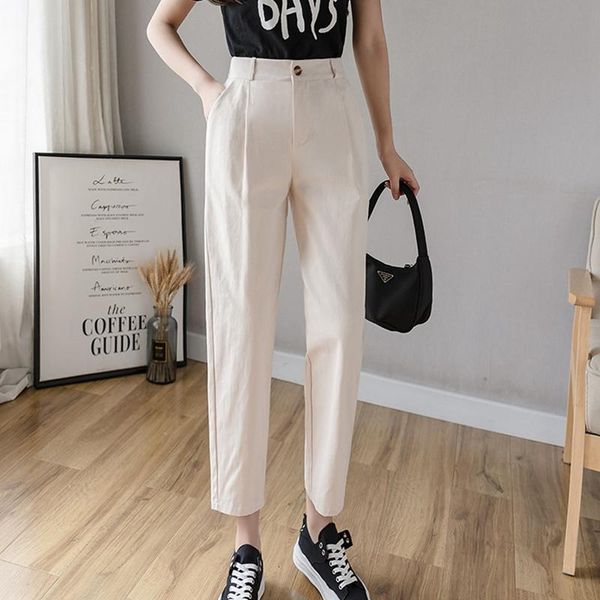 women's pants & capris korean black cotton 2021 white casual women loose harem high waist overalls nine-point plus size, Black;white
women's pants & capris korean black cotton 2021 white casual women loose harem high waist overalls nine-point plus size, Black;white
