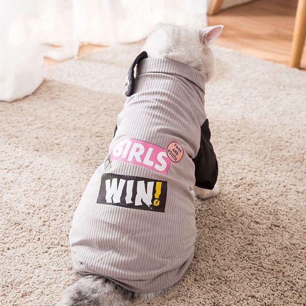 new blue plush thickened cat clothing autumn and winter pet two feet cotton padded jacket
new blue plush thickened cat clothing autumn and winter pet two feet cotton padded jacket