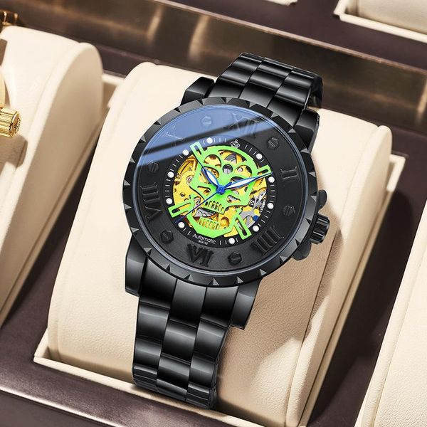 wristwatches mg.orkina watches hollow business fashion men watch steel band fully automatic mechanical man luminous waterproof wristwatch, Slivery;brown
wristwatches mg.orkina watches hollow business fashion men watch steel band fully automatic mechanical man luminous waterproof wristwatch, Slivery;brown
