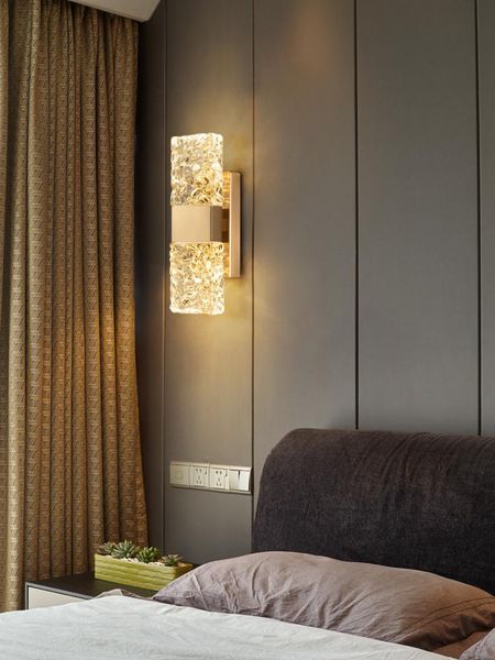 wall lamps modern light luxury crystal lamp simple living room background bedside
wall lamps modern light luxury crystal lamp simple living room background bedside