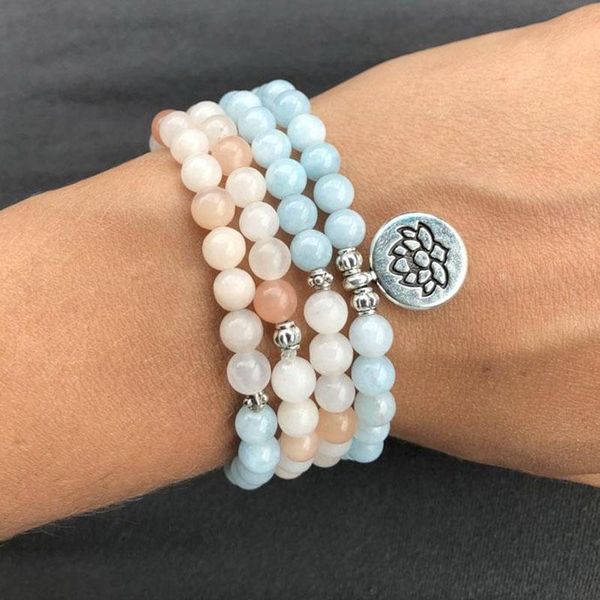 tennis 6mm pink aventurine mala bracelet for women 108 beads wrapped yoga meditation lotus spiritual jewelry, Golden;silver
tennis 6mm pink aventurine mala bracelet for women 108 beads wrapped yoga meditation lotus spiritual jewelry, Golden;silver