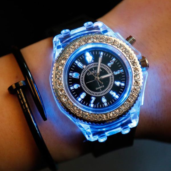 wristwatches flash watch luminous women led light personality trends students lovers jellies woman men's watches wristwatch, Slivery;brown
wristwatches flash watch luminous women led light personality trends students lovers jellies woman men's watches wristwatch, Slivery;brown