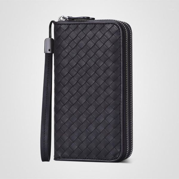 wallets genuine leather wallet woven bag large capacity double zippers cowhide, Red;black
wallets genuine leather wallet woven bag large capacity double zippers cowhide, Red;black