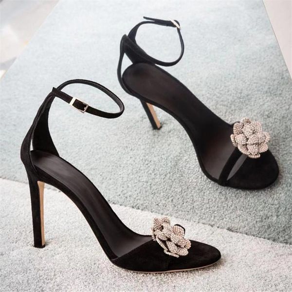 crystal flower decor women sandals ankle strap black high heels summer dress shoes woman sandalias femmes stiletto
crystal flower decor women sandals ankle strap black high heels summer dress shoes woman sandalias femmes stiletto