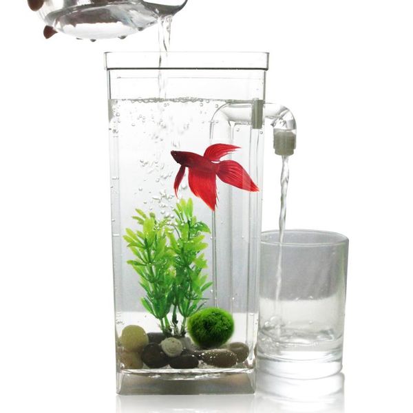 aquariums 1pcs round square betta fish tank plastic mini with stone grass light decoration bowl aquarium accessories
aquariums 1pcs round square betta fish tank plastic mini with stone grass light decoration bowl aquarium accessories