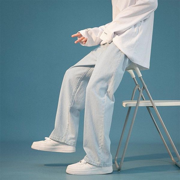 men's jeans spring autumn loose straight 6 color high street winter thicken men fleece denim trousers streetwear casual wide, Blue
men's jeans spring autumn loose straight 6 color high street winter thicken men fleece denim trousers streetwear casual wide, Blue