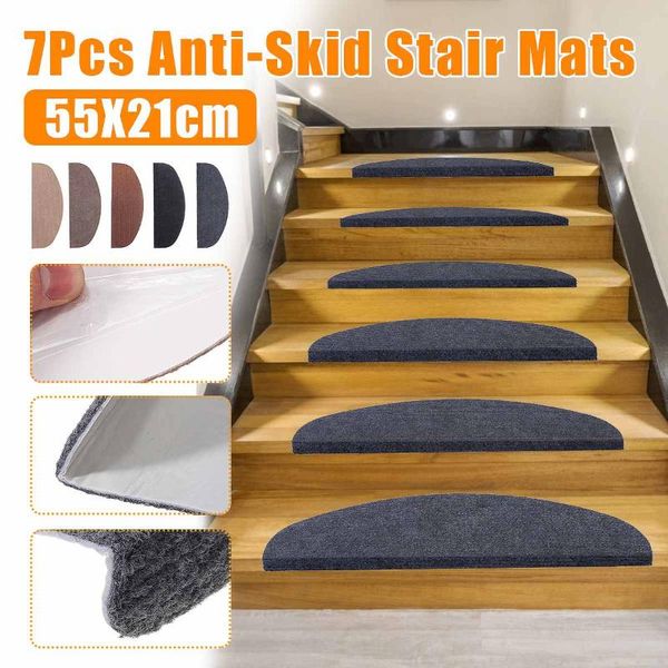 7pcs set pvc self-adhesive stair treads y-cut non-slip rugs stair mats pads carpet 5 colors safety pads mathome new 55x21cm
7pcs set pvc self-adhesive stair treads y-cut non-slip rugs stair mats pads carpet 5 colors safety pads mathome new 55x21cm