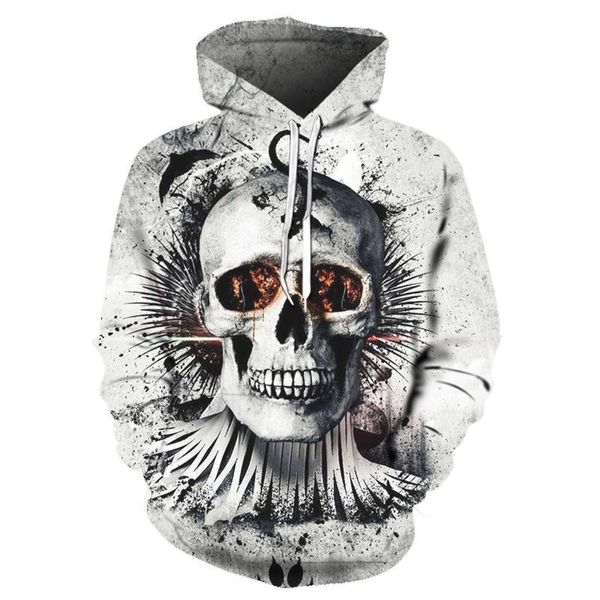 men's hoodies & sweatshirts european and american skull 3d digital printing loose pullover hoodie, Black
men's hoodies & sweatshirts european and american skull 3d digital printing loose pullover hoodie, Black