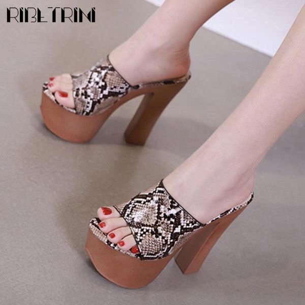 dress shoes ribetrini super high heels party fashion street platform women mules cool mixed-color, Black
dress shoes ribetrini super high heels party fashion street platform women mules cool mixed-color, Black