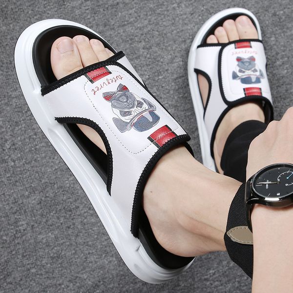 slippers summer slippers men's sandals wear trend personalized leather sandals beach korean version vietnam net red k5hg, Black
slippers summer slippers men's sandals wear trend personalized leather sandals beach korean version vietnam net red k5hg, Black
