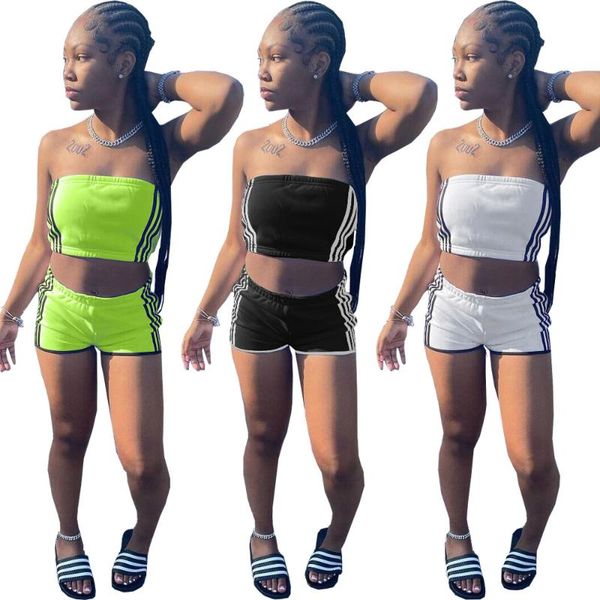 women's tracksuits dn8620women's two-piece street fashion tube shorts solid color sports and leisure suit, Gray
women's tracksuits dn8620women's two-piece street fashion tube shorts solid color sports and leisure suit, Gray