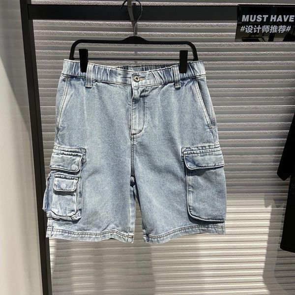 men's jeans summer 2021 slim wash elastic zipper tooling denim shorts b2hba2484, Blue
men's jeans summer 2021 slim wash elastic zipper tooling denim shorts b2hba2484, Blue