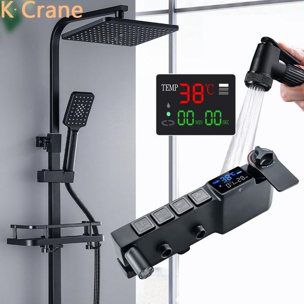 bathroom shower sets digital bath faucet smart thermostatic system bathtub spa rainfall taps set wall mount cold torneiras
bathroom shower sets digital bath faucet smart thermostatic system bathtub spa rainfall taps set wall mount cold torneiras
