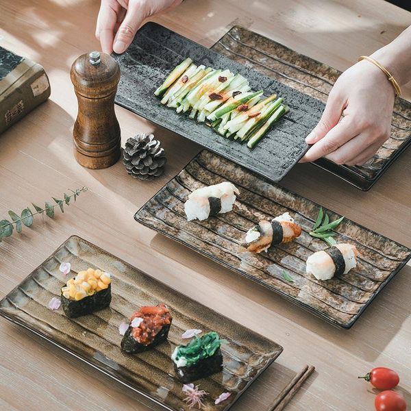 dishes & plates sushi plate japanese cuisine dessert household flat ceramic rectangular dinner fruit
dishes & plates sushi plate japanese cuisine dessert household flat ceramic rectangular dinner fruit