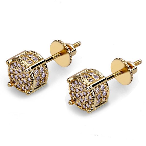 mens hip hop stud earrings jewelry fashion gold round zircon earring for men, Golden;silver
mens hip hop stud earrings jewelry fashion gold round zircon earring for men, Golden;silver