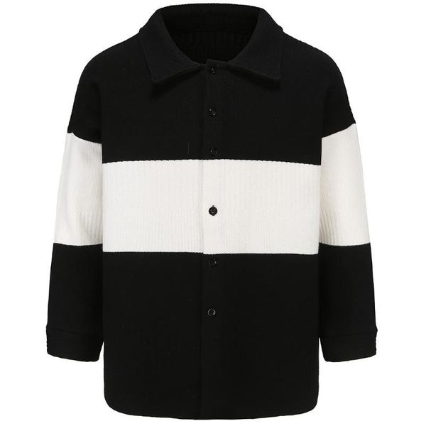 men's sweaters and women's fall/winter 2021 loose bat cardigan, White;black
men's sweaters and women's fall/winter 2021 loose bat cardigan, White;black