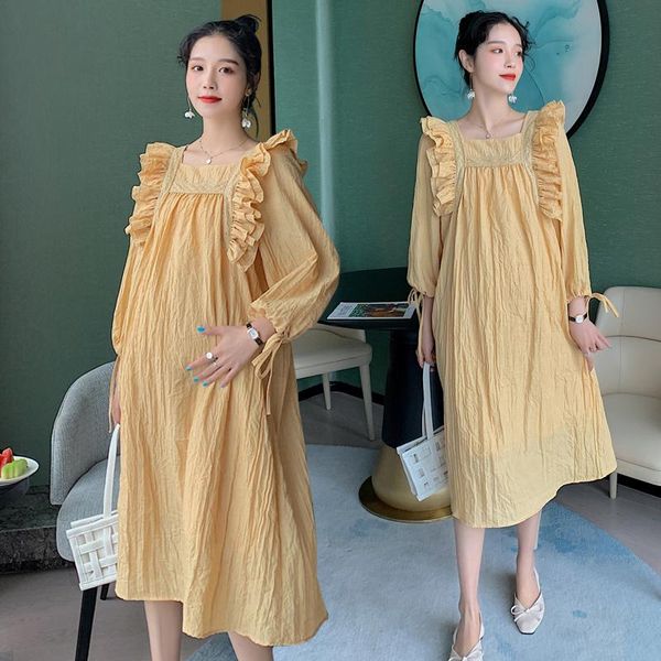 maternity dresses 2021 dress square neck fashion spring autumn korea style outwear loose chiffon butterfly-shape clothes, White
maternity dresses 2021 dress square neck fashion spring autumn korea style outwear loose chiffon butterfly-shape clothes, White