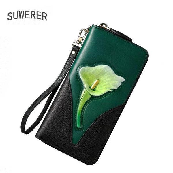 wallets suwerer fashion flowers clutch bag women genuine leather luxury real cowhide long, Red;black
wallets suwerer fashion flowers clutch bag women genuine leather luxury real cowhide long, Red;black