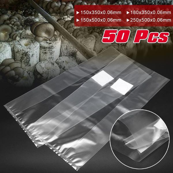 pvc mushroom spawn grow bag substrate high temp pre sealable 50pcs garden supplies
pvc mushroom spawn grow bag substrate high temp pre sealable 50pcs garden supplies