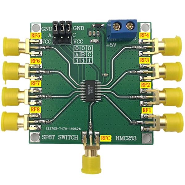 smart home control hmc253 dc-2.5 ghz rf single-pole eight-throw switch antenna selection channel
smart home control hmc253 dc-2.5 ghz rf single-pole eight-throw switch antenna selection channel
