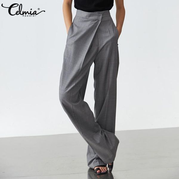 fashion asymmetrical women's pants celmia casual elastic high waist trousers autumn ladies solid zipper pantalon office capris 7, Black;white
fashion asymmetrical women's pants celmia casual elastic high waist trousers autumn ladies solid zipper pantalon office capris 7, Black;white