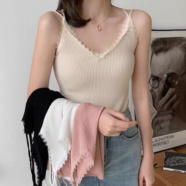 women's t-shirt women camisoles female sleeveless under-waist colorful intimates v-neck lace binding thin strap basic autumn elegant o, White
women's t-shirt women camisoles female sleeveless under-waist colorful intimates v-neck lace binding thin strap basic autumn elegant o, White
