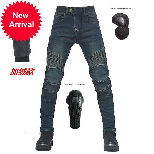 new arrival men's motorcycle stylish riding fleece warm winter jeans biker slim casual pants with long knee protector super fit, Blue
new arrival men's motorcycle stylish riding fleece warm winter jeans biker slim casual pants with long knee protector super fit, Blue
