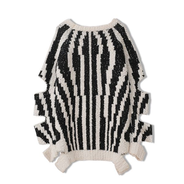spring striped neck women's knitted sweater the sleeve pullover outerwear ta1304 zna9, White;black
spring striped neck women's knitted sweater the sleeve pullover outerwear ta1304 zna9, White;black