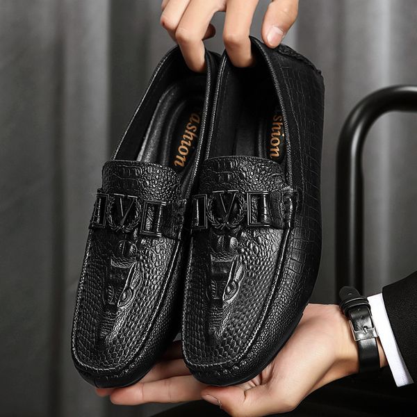 first layer cowhide spring and autumn summer bean men's casual leather england one foot lazy driving shoes, Black
first layer cowhide spring and autumn summer bean men's casual leather england one foot lazy driving shoes, Black