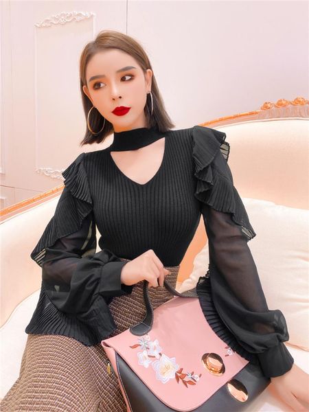 casual dresses lotus leaf sleeve pullover women's 2021 korean gangfeng jacket, Black;gray
casual dresses lotus leaf sleeve pullover women's 2021 korean gangfeng jacket, Black;gray