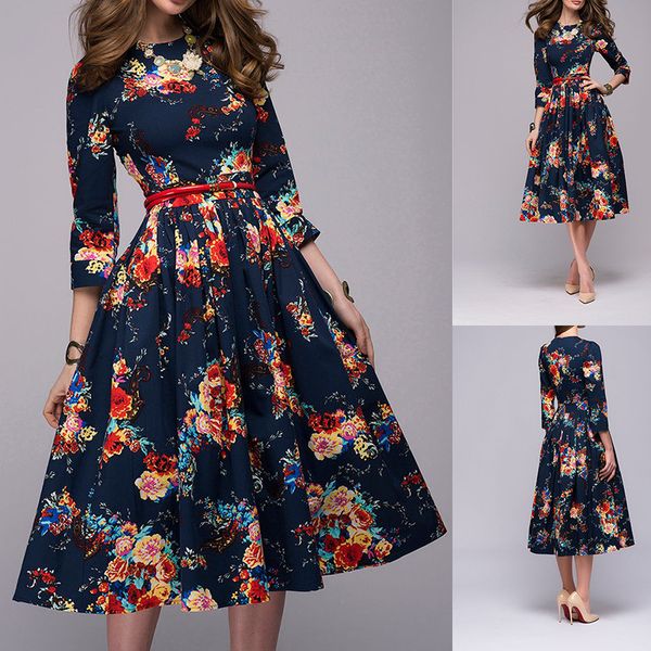 2021 new autumn winter black vintage floral chiffon midi high waist plus size boho es elegant women party vestidos 8gua, Black;gray
2021 new autumn winter black vintage floral chiffon midi high waist plus size boho es elegant women party vestidos 8gua, Black;gray