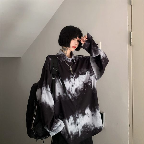 autumn women's shirts dyed sleeve long harajuku leisure turn-down collar ins streetwear hip-hop loose punk sweaters i2pk, White;black
autumn women's shirts dyed sleeve long harajuku leisure turn-down collar ins streetwear hip-hop loose punk sweaters i2pk, White;black