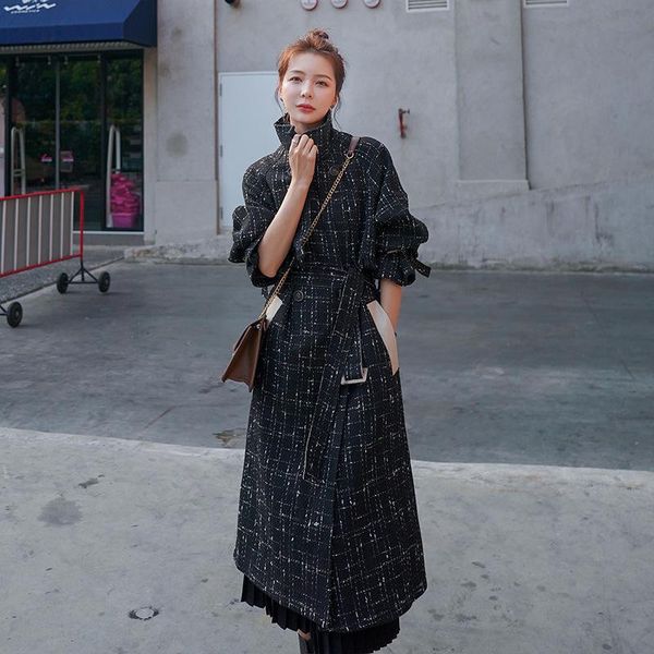 women's trench coats 2021 autumn fashion women lattice windbreaker female temperament outwear ladies double breasted jacket girls elega, Tan;black
women's trench coats 2021 autumn fashion women lattice windbreaker female temperament outwear ladies double breasted jacket girls elega, Tan;black