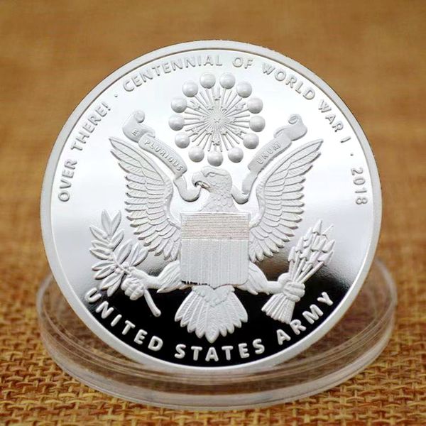 50pcs non magnetic metal crafts centennial commemorative silver plated liberty us eagle in god we trust challenge coin
50pcs non magnetic metal crafts centennial commemorative silver plated liberty us eagle in god we trust challenge coin