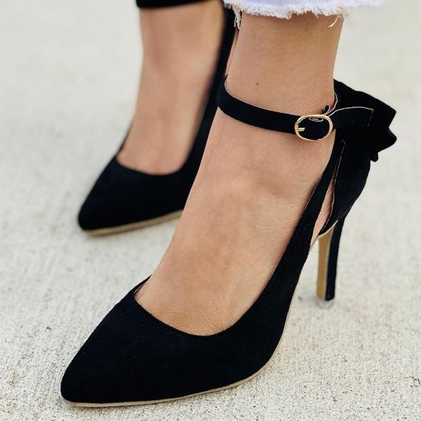 dress shoes pointed toe female party office plus size drop ladies fashion high heels pumps buckle bow women's shoe, Black
dress shoes pointed toe female party office plus size drop ladies fashion high heels pumps buckle bow women's shoe, Black
