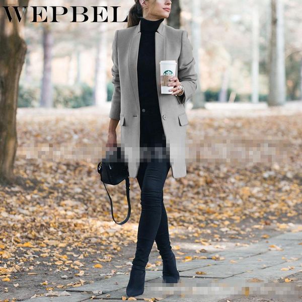 women's wool & blends mandylandy autumn and winter fashion solid color stand-up collar woolen coat mid-length cardigan jacket, Black
women's wool & blends mandylandy autumn and winter fashion solid color stand-up collar woolen coat mid-length cardigan jacket, Black