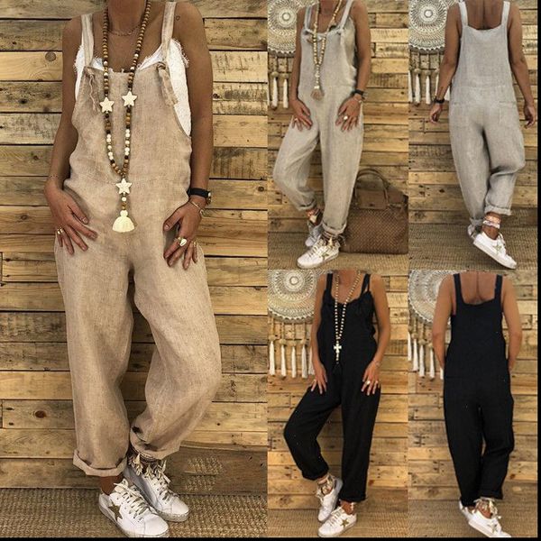 fashion new women casual strap dungarees overalls jumpsuit ladies girls trousers pants long loose solid playsuit, Black;white
fashion new women casual strap dungarees overalls jumpsuit ladies girls trousers pants long loose solid playsuit, Black;white