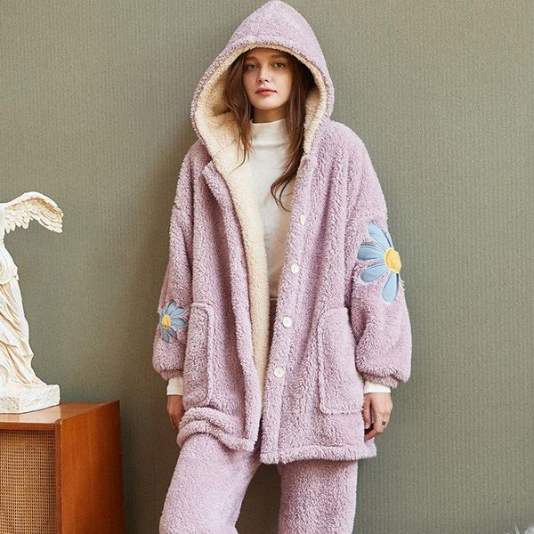 women's sleepwear shell coral down pajamas woman season increase thickening keep warm flannel home furnishing winter clothing suit, Black;red
women's sleepwear shell coral down pajamas woman season increase thickening keep warm flannel home furnishing winter clothing suit, Black;red