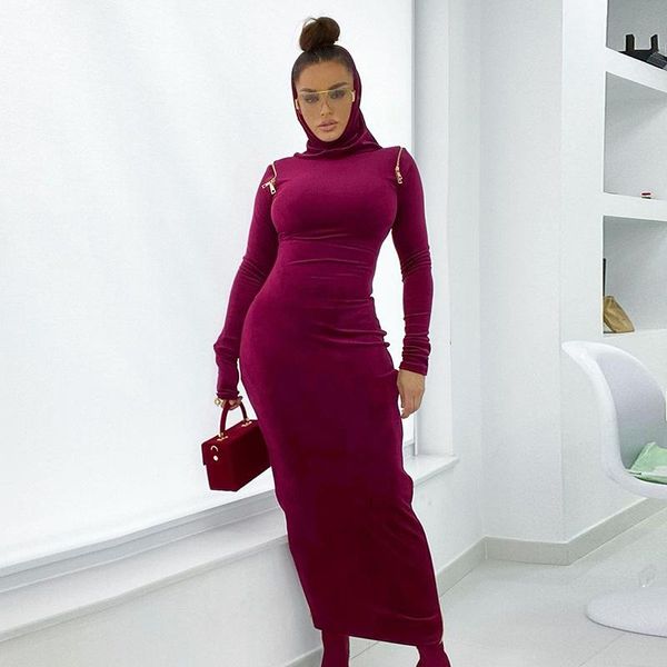 casual dresses women hooded long bodycon dress velvet autumn winter warm fashion sleeve zip-up shoulder pencil female clubwear, Black;gray
casual dresses women hooded long bodycon dress velvet autumn winter warm fashion sleeve zip-up shoulder pencil female clubwear, Black;gray