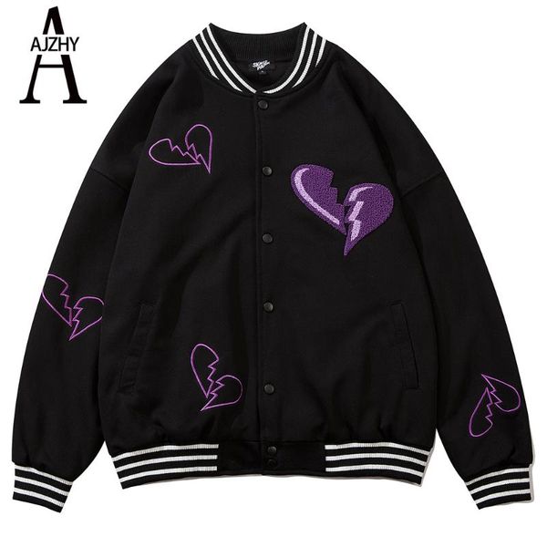 men's jackets mens embroidered jacket hip hop streetwear baseball autumn spring harajuku black bomber fashion couple clothes, Black;brown
men's jackets mens embroidered jacket hip hop streetwear baseball autumn spring harajuku black bomber fashion couple clothes, Black;brown