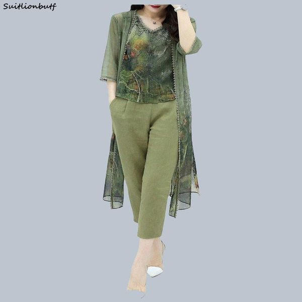 women's two piece pants summer 3 pieces set chiffion plus size sleeveless vest short sleeve long cardigan coat elastic waist cropped tr, White
women's two piece pants summer 3 pieces set chiffion plus size sleeveless vest short sleeve long cardigan coat elastic waist cropped tr, White