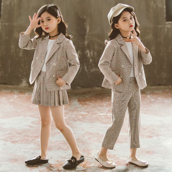 2021 new teenage set of girls plaid double suits breasted blazer and skirt suit jackets school sweatpants kids clothes syjt, White
2021 new teenage set of girls plaid double suits breasted blazer and skirt suit jackets school sweatpants kids clothes syjt, White