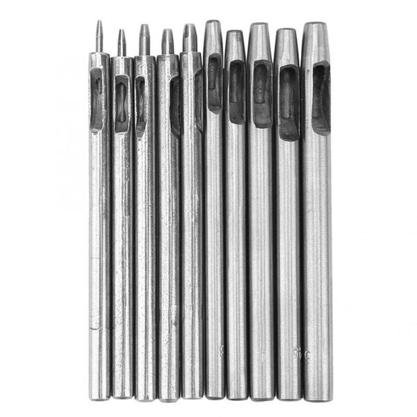 leather puncher 10pcs leather strap watch band belt eyelet hole punch drilling tool hand puncher, Black
leather puncher 10pcs leather strap watch band belt eyelet hole punch drilling tool hand puncher, Black