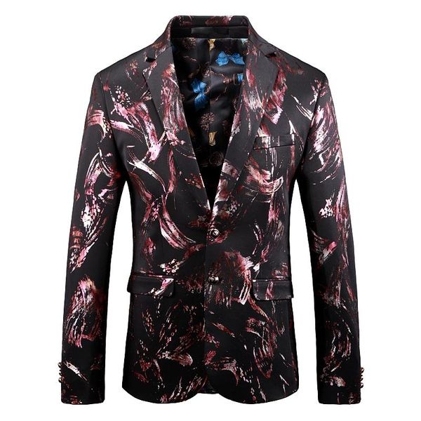 men's suits & blazers brand design 2021 est tide mens fashion print blazer plus size hip hop casual male slim fit suit jacket singer co, White;black
men's suits & blazers brand design 2021 est tide mens fashion print blazer plus size hip hop casual male slim fit suit jacket singer co, White;black