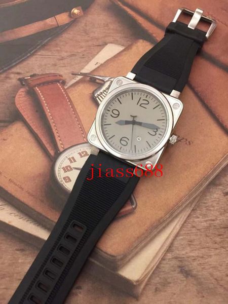 outdoor special style square silver case simple mens wristwatches automatic mechanical grey dial men with wide black rubber strap, Slivery;brown
outdoor special style square silver case simple mens wristwatches automatic mechanical grey dial men with wide black rubber strap, Slivery;brown