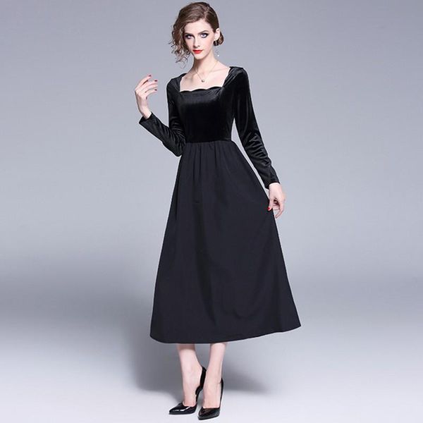 casual dresses party 2021 velvet bodycon maxi dress women split low cut long sleeve fashion vestidos s-xxl, Black;gray
casual dresses party 2021 velvet bodycon maxi dress women split low cut long sleeve fashion vestidos s-xxl, Black;gray
