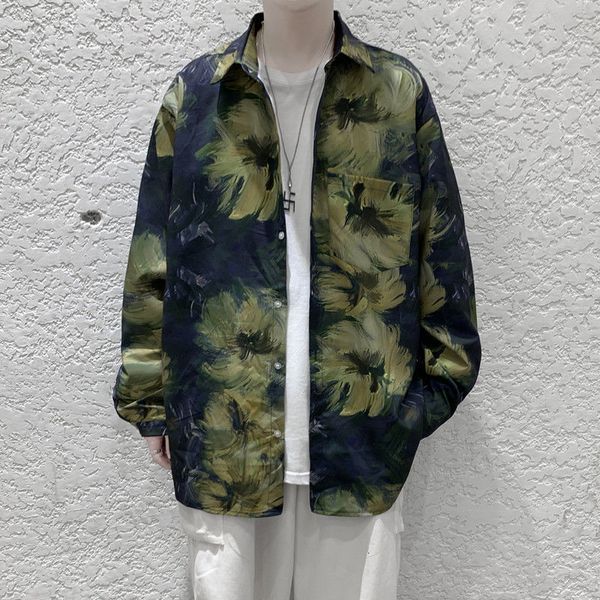 2021 new spring flower men's fashion printing retro casual men streetwear long sleeve shirts mens shirt m-5xl v3ol, White;black 
2021 new spring flower men's fashion printing retro casual men streetwear long sleeve shirts mens shirt m-5xl v3ol, White;black