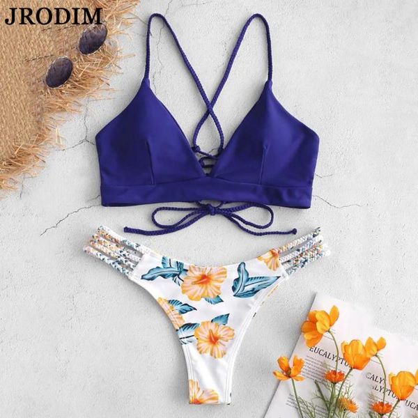 women's swimwear jrodim cut flower print swimsuit micro triangle thong bikini set women push up two piece cross bandage bathing suit, White;black
women's swimwear jrodim cut flower print swimsuit micro triangle thong bikini set women push up two piece cross bandage bathing suit, White;black