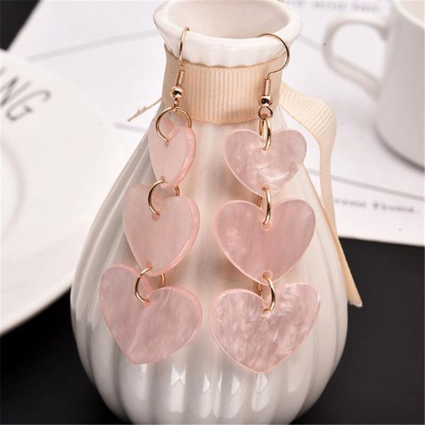 dangle & chandelier style lovely girl pink heart earrings love long tassel korean acrylic personality joker, Silver
dangle & chandelier style lovely girl pink heart earrings love long tassel korean acrylic personality joker, Silver